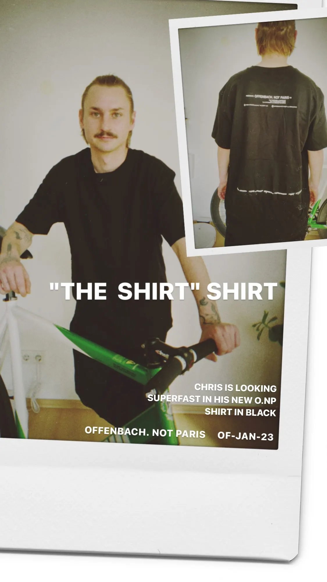 OFFENBACH. NOT PARIS Shirt getragen, Aufnahme von @chris
