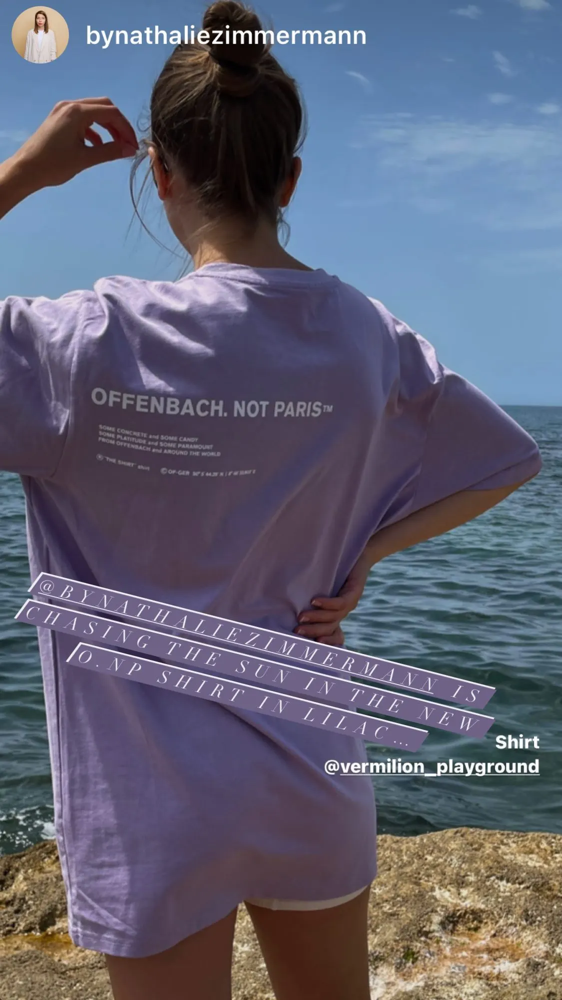 OFFENBACH. NOT PARIS Shirt getragen, Aufnahme von @bynathaliezimmermann